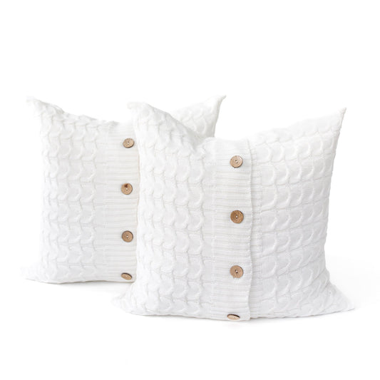 18x18" Sweater Weather Throw Pillow Covers - Maison Des Garçon