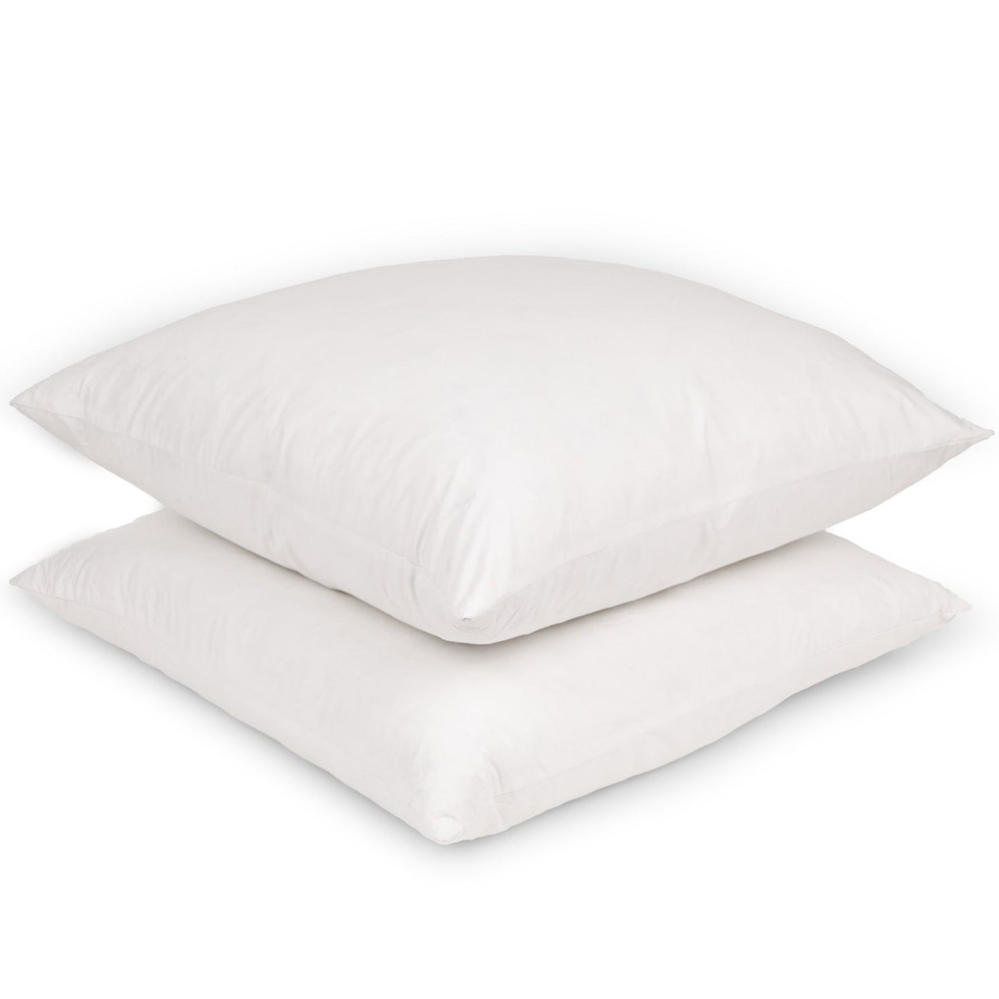 26x26 White Goose Down European Pillow Inserts by Maison Des Garçon 100% Cotton, Soft Goose Down & Feather, Luxurious and Decorative Throw Pillow Sham, Set of 2