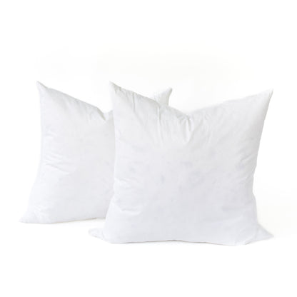 22x22 Goose Down Throw Pillow Inserts (Set of 2)