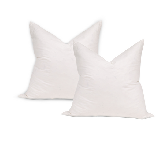 18x18 Goose Down Throw Pillow Inserts (Set of 2)